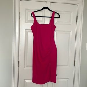 Likely Square neck pink midi dress size 8